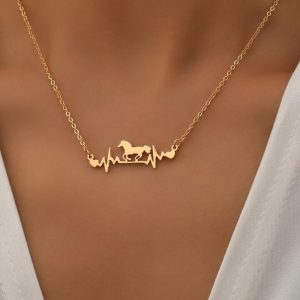 Horse Heartbeat Necklace