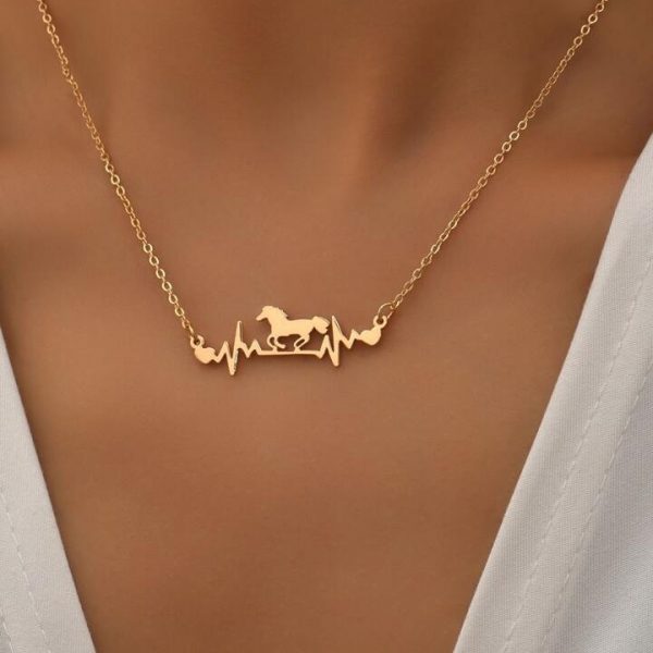 Horse Heartbeat Necklace