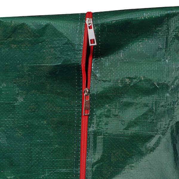 Hay Bale Bag Green and Red, with straps - Image 2